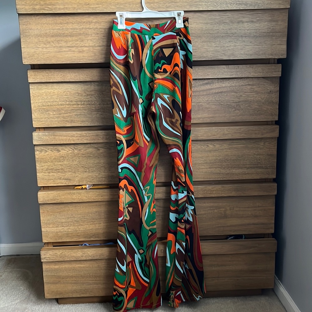 Sheer Flare Pants